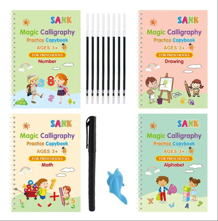 libro mágico caligrafía niños